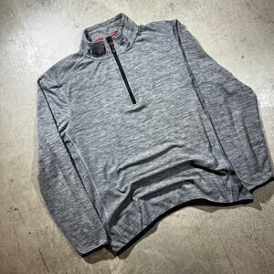 Avalanche 1/4 Zip Performance Pullover Gray Large